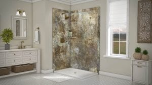 Austin Bathroom Remodel abalone-travertine-elegance2-full - 1 Day Bath of Texas